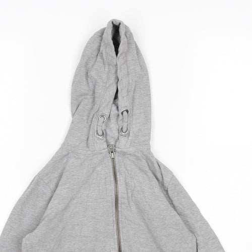 TU Boys Grey  Cotton Full Zip Hoodie Size 7 Years