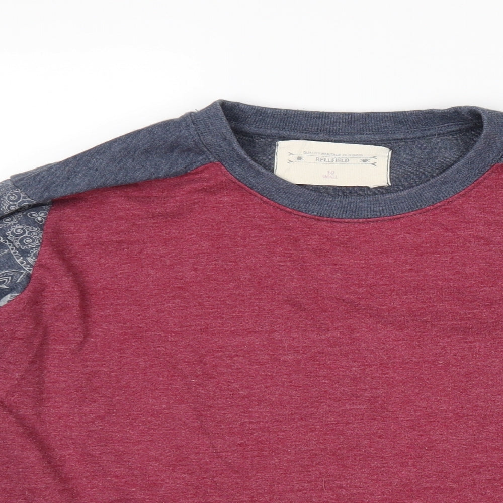Bellfield Womens Multicoloured Paisley Cotton Pullover Sweatshirt Size 10