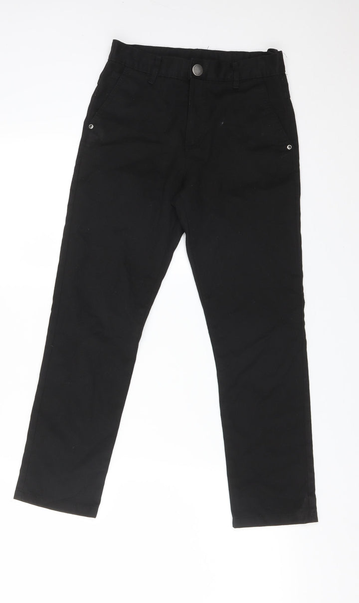 NEXT Girls Black  Polyester Straight Jeans Size 11 Years  Slim  - SCHOOL