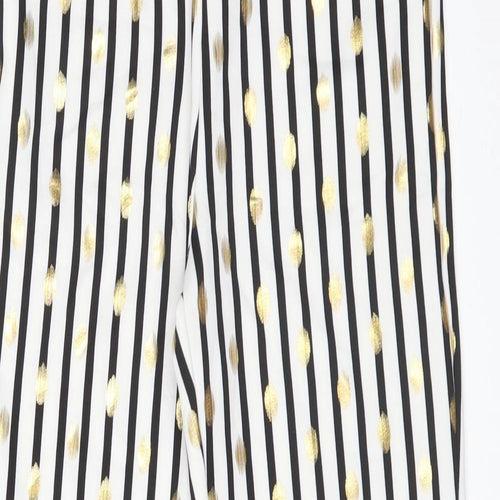 Preworn Womens Multicoloured Striped Polyamide  Trousers Size M L27 in Regular