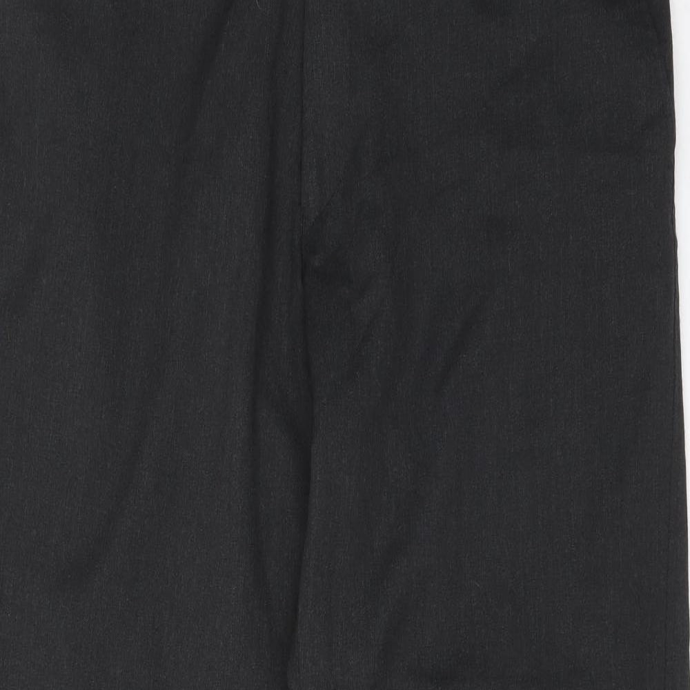 George Mens Grey  Wool Dress Pants Trousers Size 38 L31 in Regular