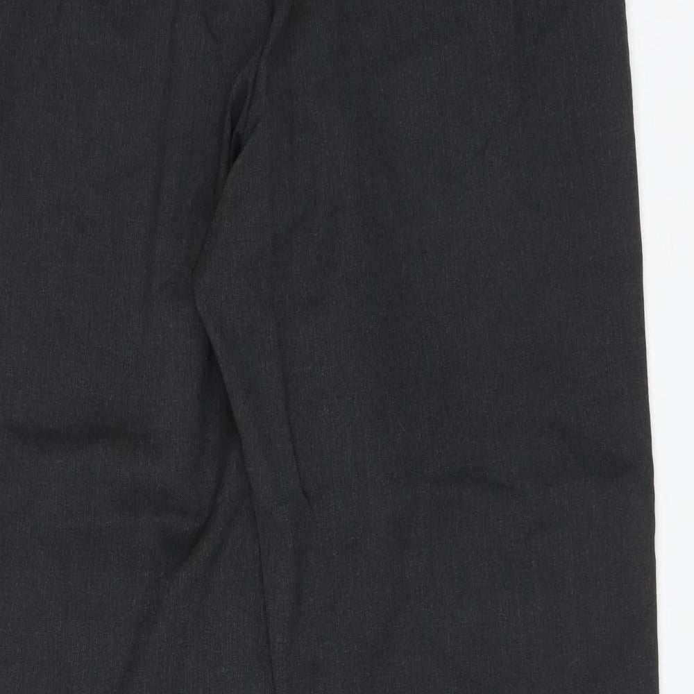 George Mens Grey  Wool Dress Pants Trousers Size 38 L31 in Regular