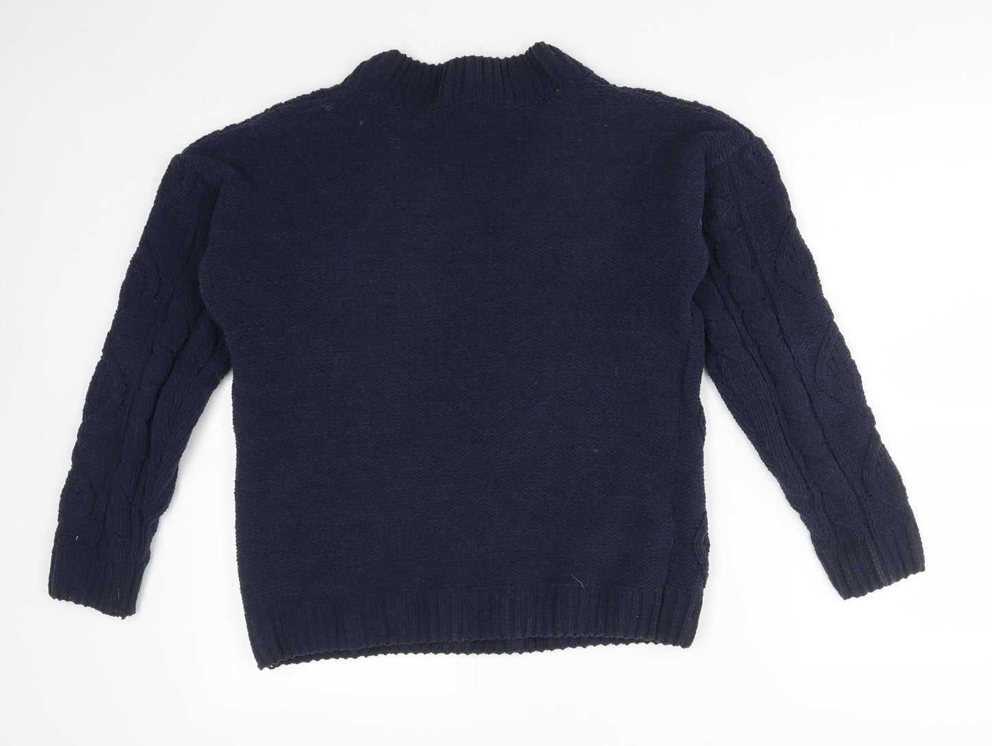 Primark Mens Blue Striped Polyester Pullover Sweatshirt Size S