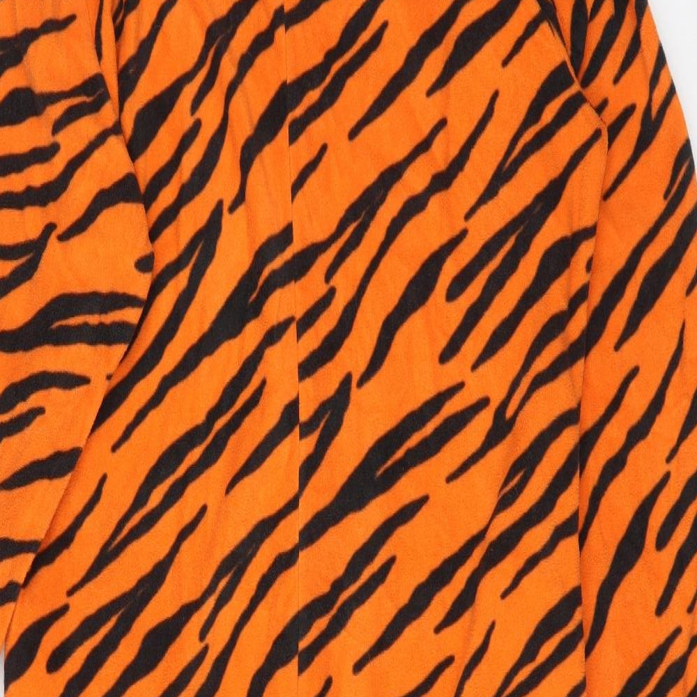 ONEZEE Mens Multicoloured Animal Print Polyester  One Piece Size XL   - TIGER