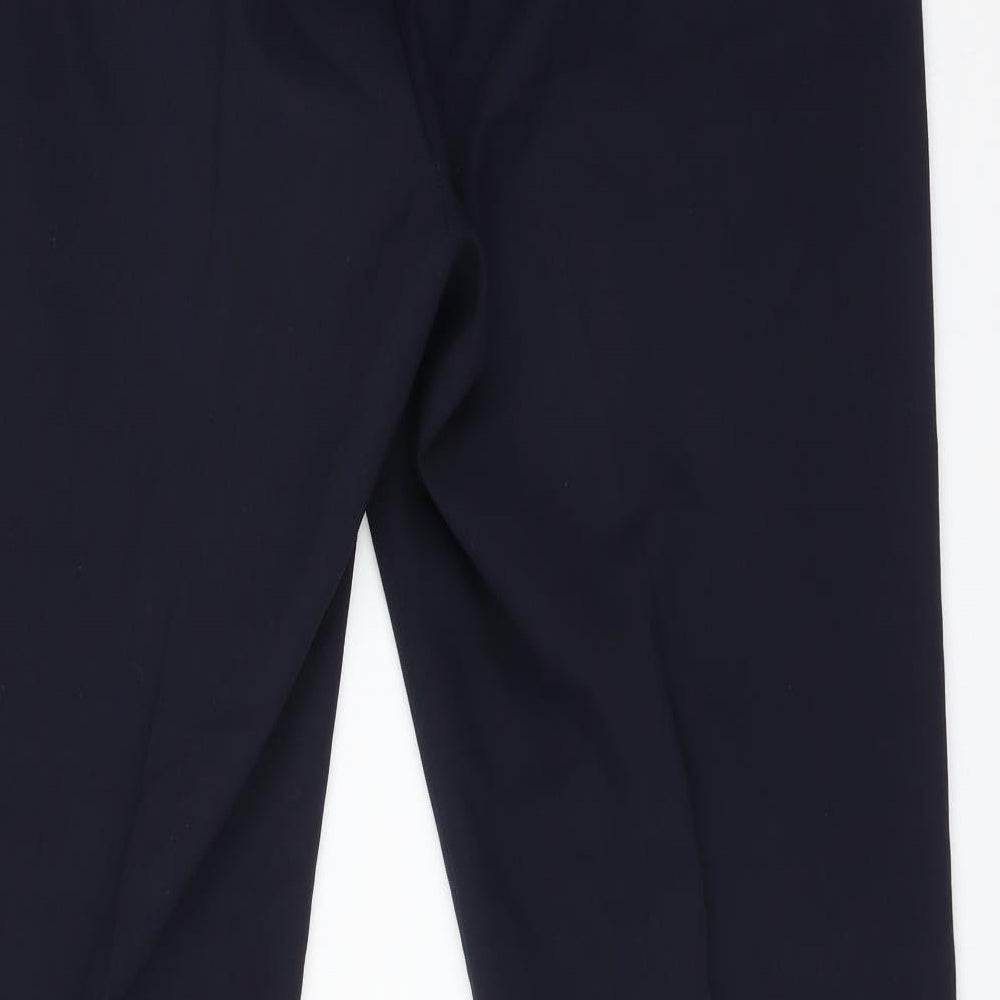 Preworn Mens Blue  Polyester Dress Pants Trousers Size 40 L32 in Regular