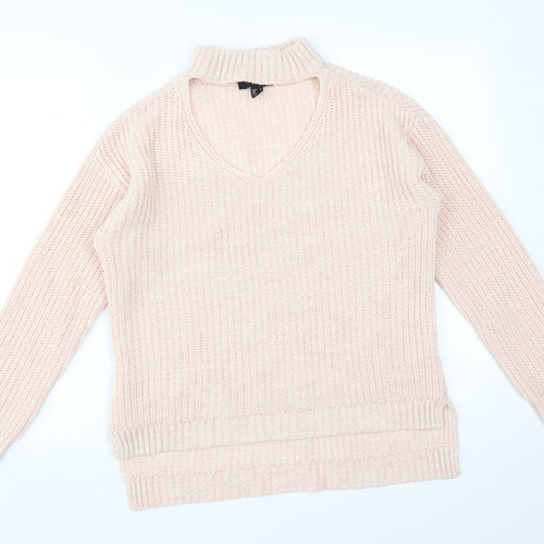 Atmosphere Womens Pink  Acrylic Pullover Sweatshirt Size 10