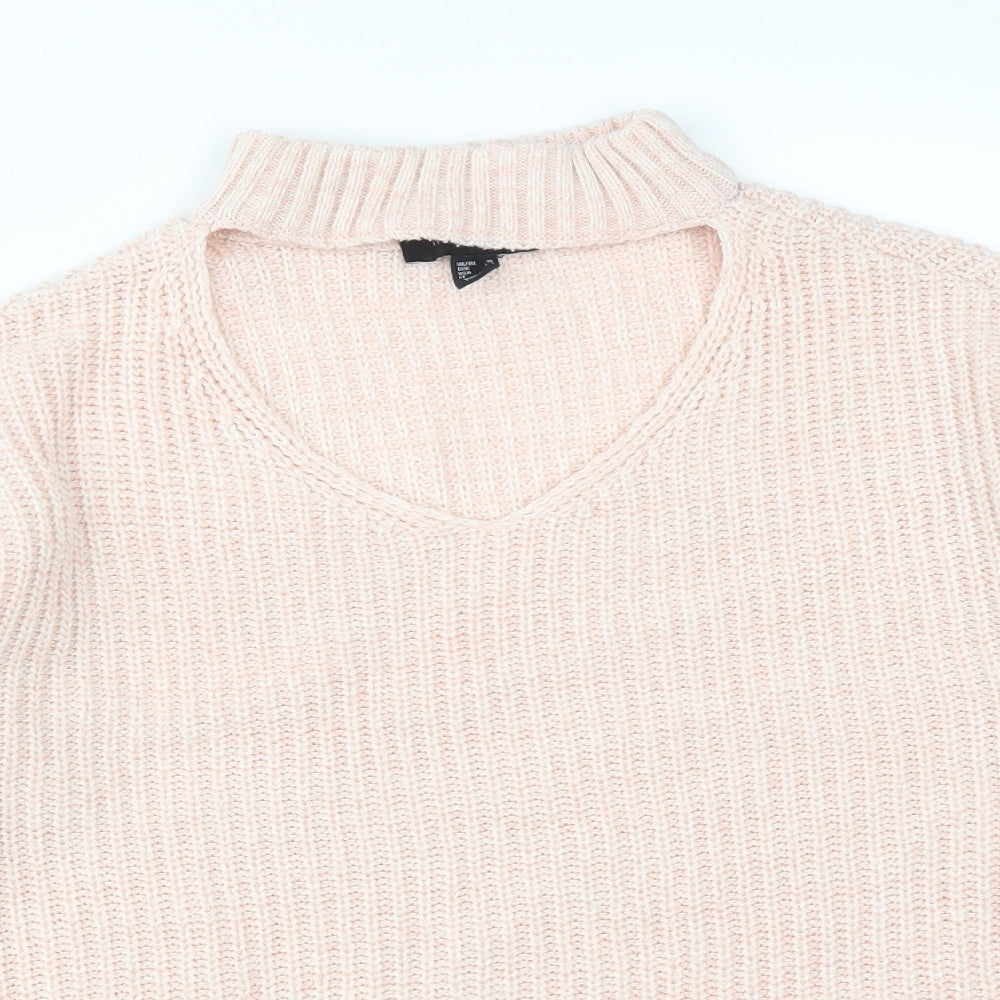 Atmosphere Womens Pink  Acrylic Pullover Sweatshirt Size 10