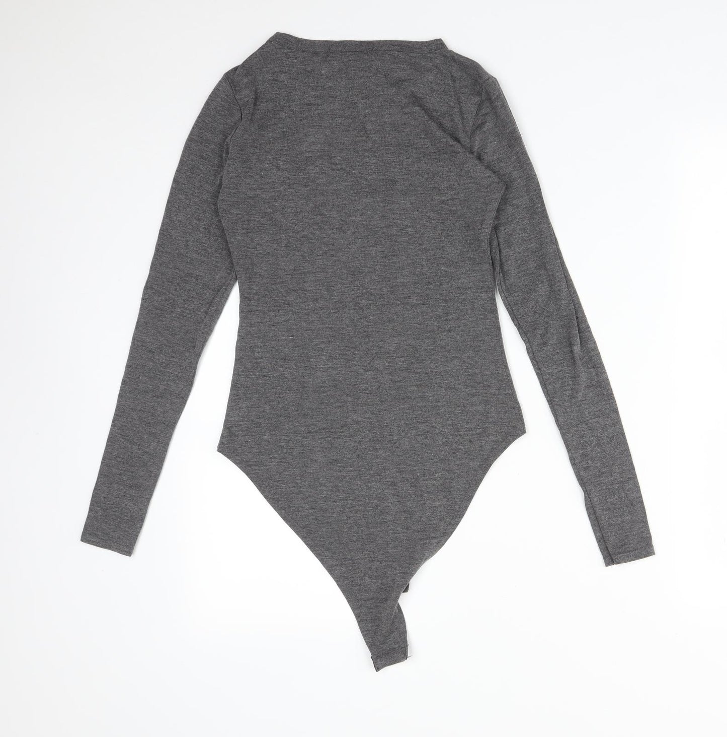 Select Womens Grey  Viscose Bodysuit One-Piece Size 8   - LUXE NEW YORK CITY