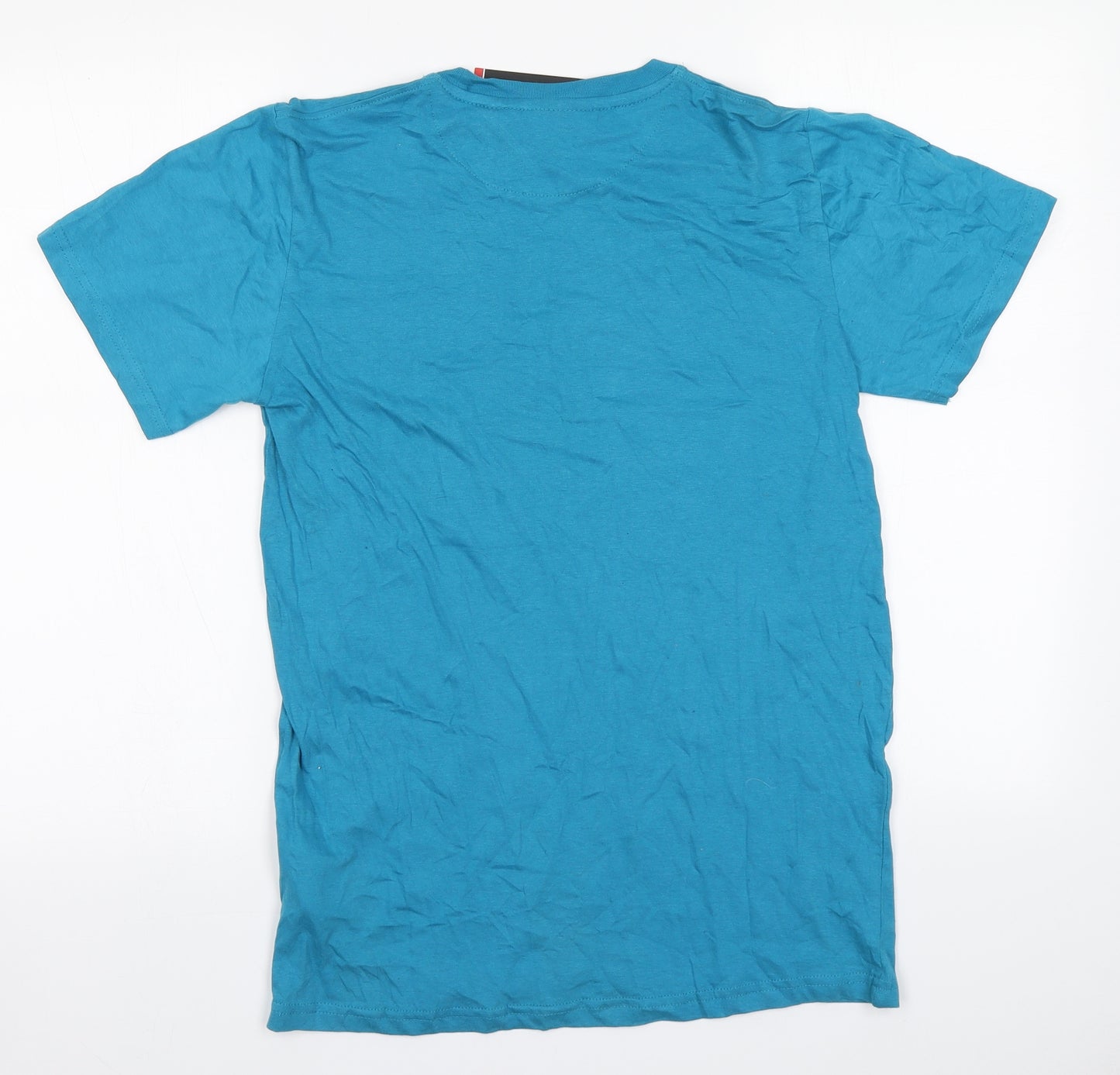 Pierre Cardin Mens Blue  Cotton  T-Shirt Size S Round Neck