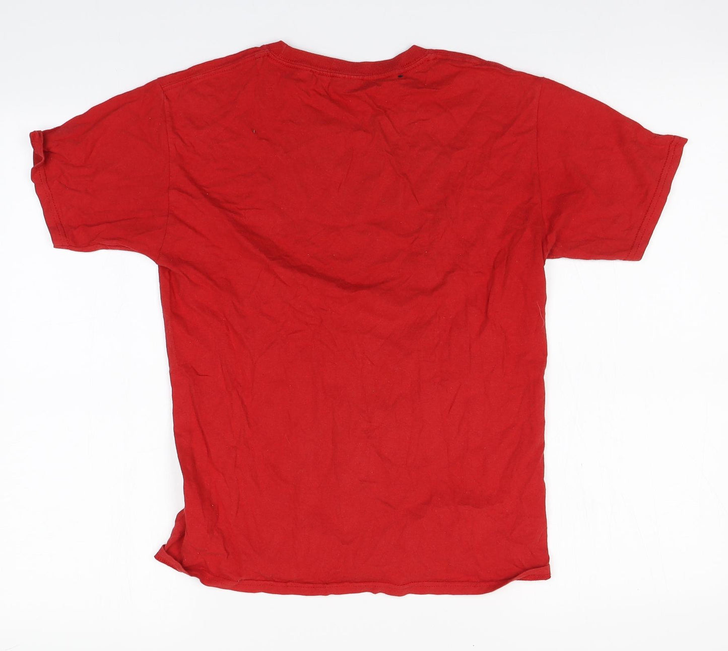 Spiderman Boys Red  Cotton Basic T-Shirt Size 10-11 Years Round Neck
