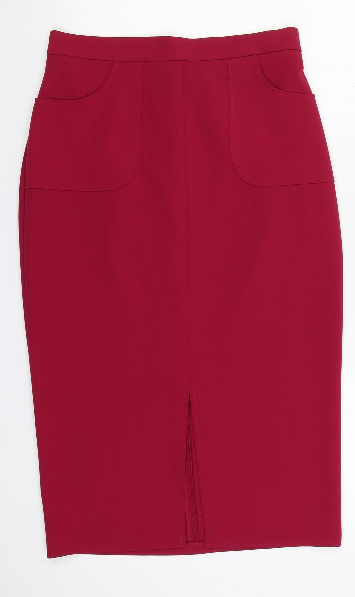 Papaya Womens Pink  Polyester Straight & Pencil Skirt Size 10