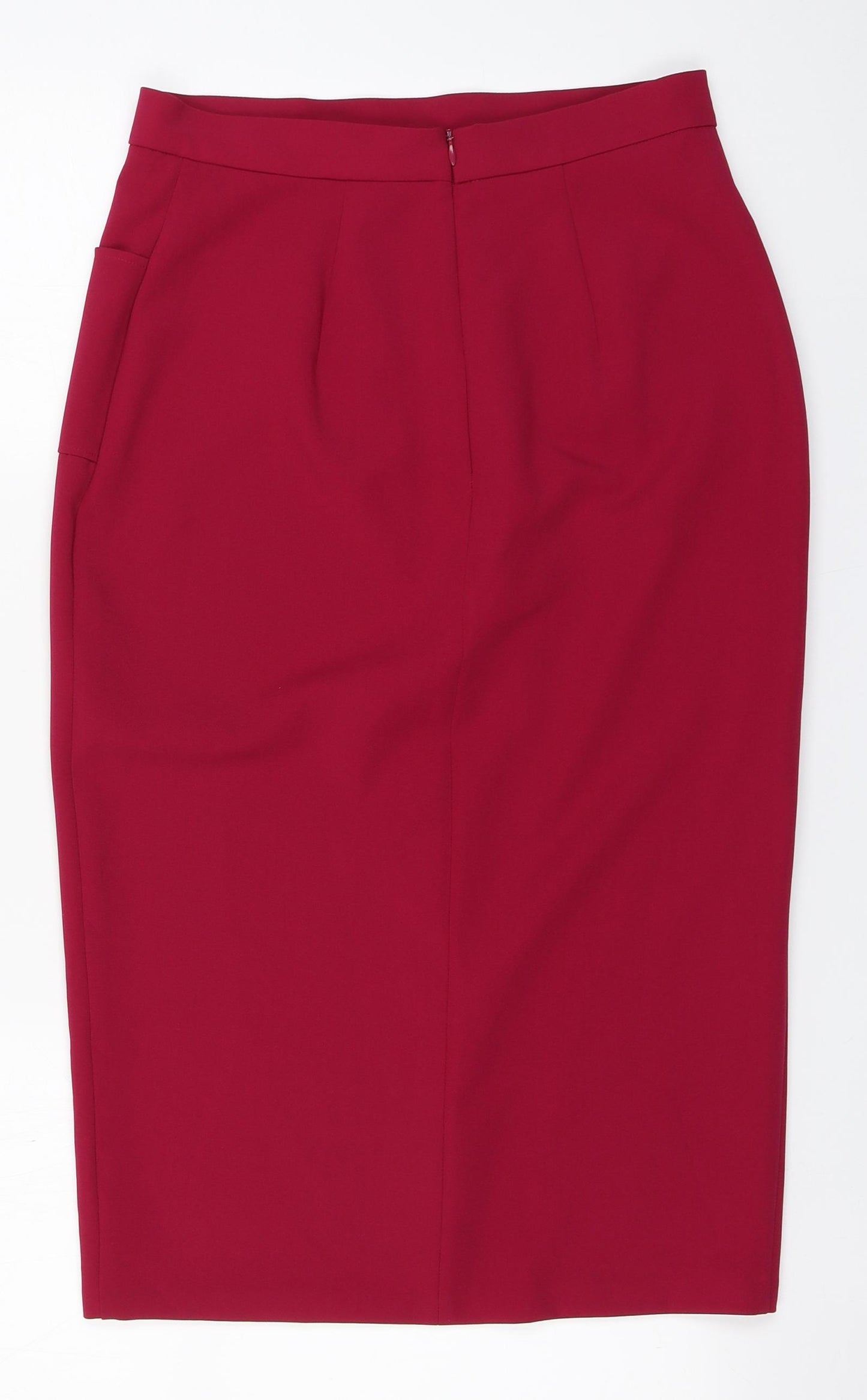 Papaya Womens Pink  Polyester Straight & Pencil Skirt Size 10