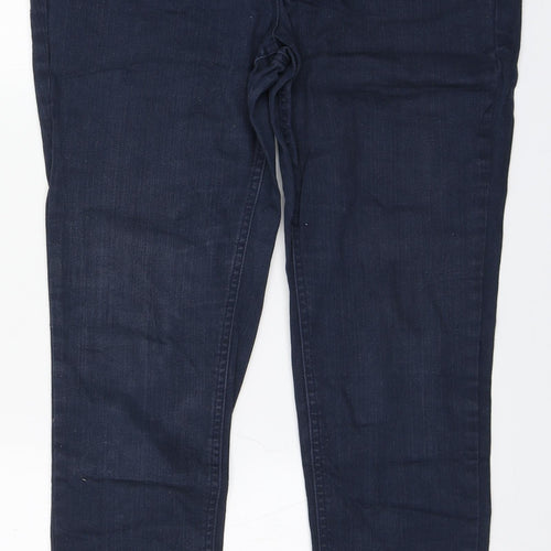 Savoir Womens Blue  Cotton Straight Jeans Size 12 L28 in Regular