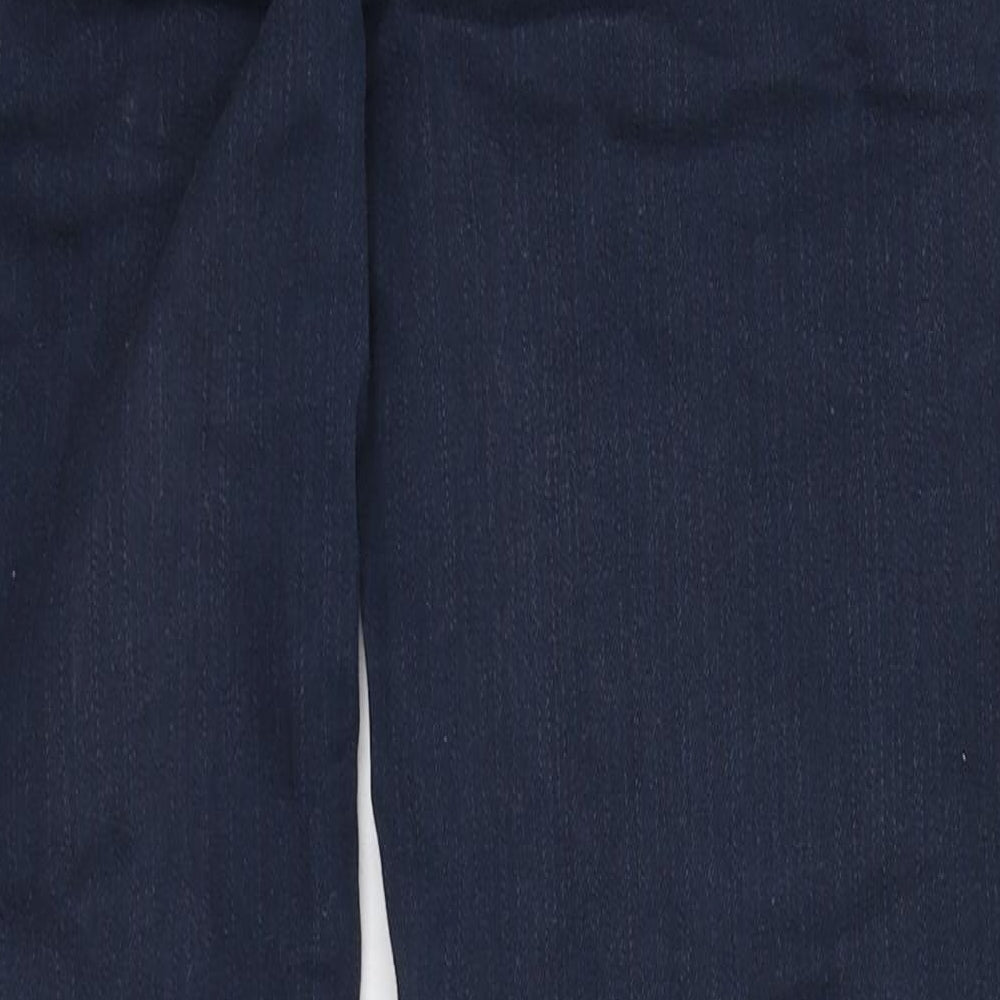 Savoir Womens Blue  Cotton Straight Jeans Size 12 L28 in Regular