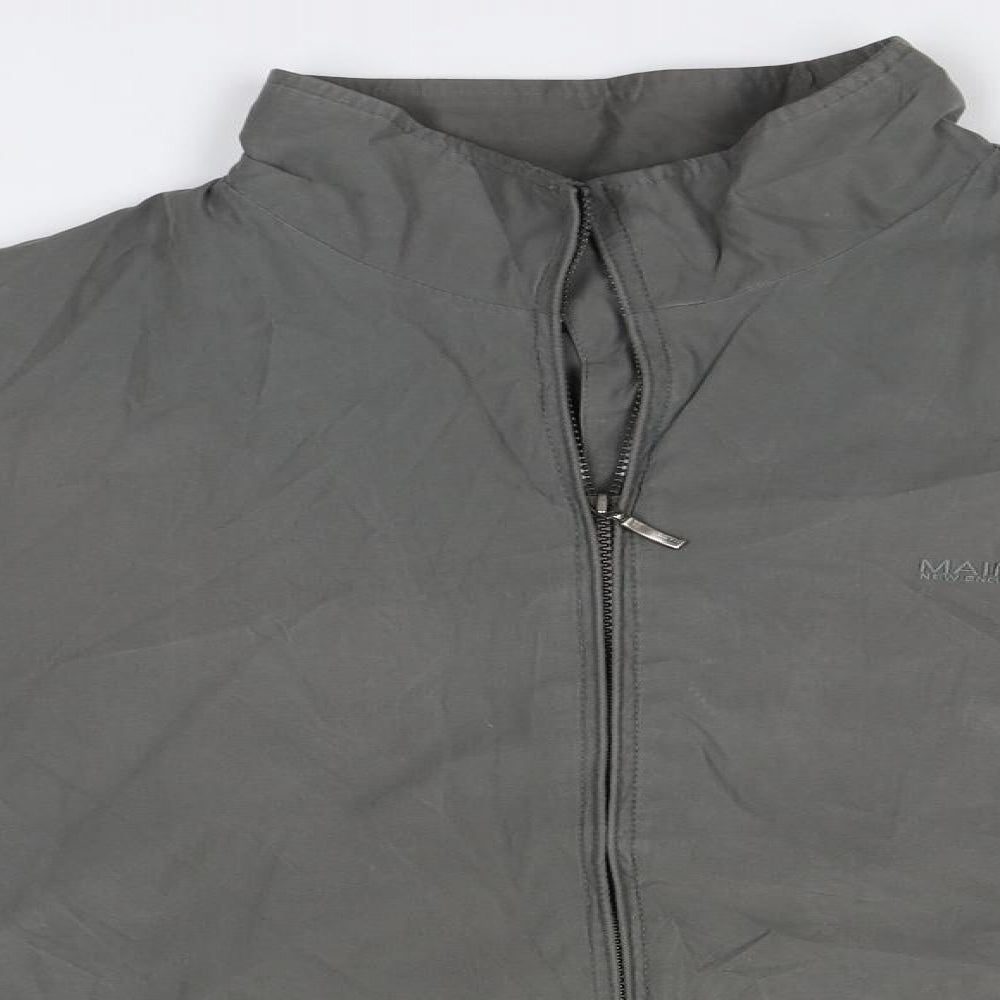Maine New England Mens Grey   Overcoat Jacket Size XL