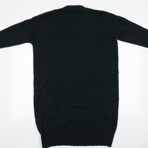 Coercion Womens Grey Round Neck  Polyester Pullover Jumper Size 12