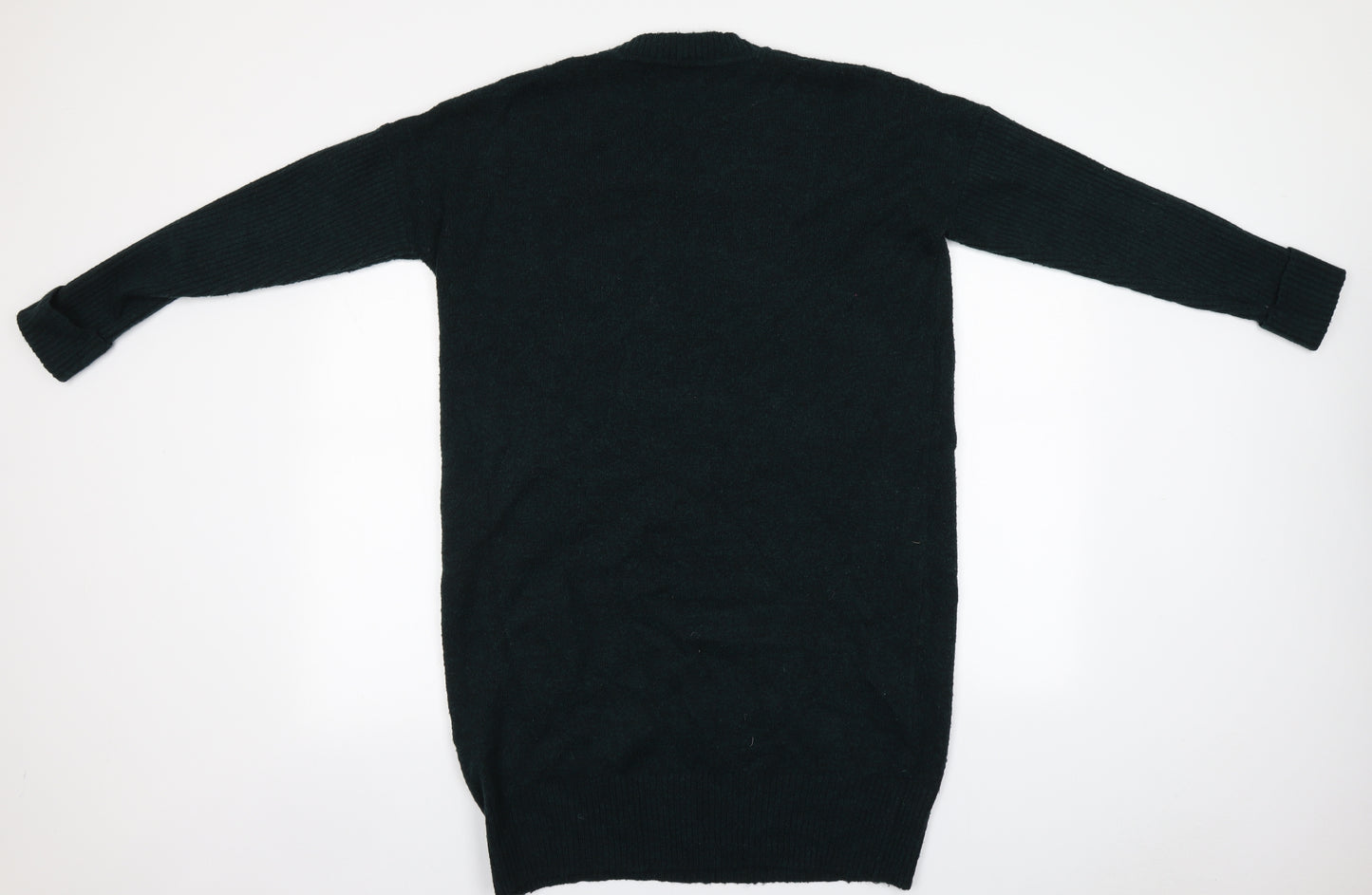 Coercion Womens Grey Round Neck  Polyester Pullover Jumper Size 12