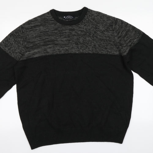 Kensington Mens Brown Round Neck  Acrylic Pullover Jumper Size 2XL