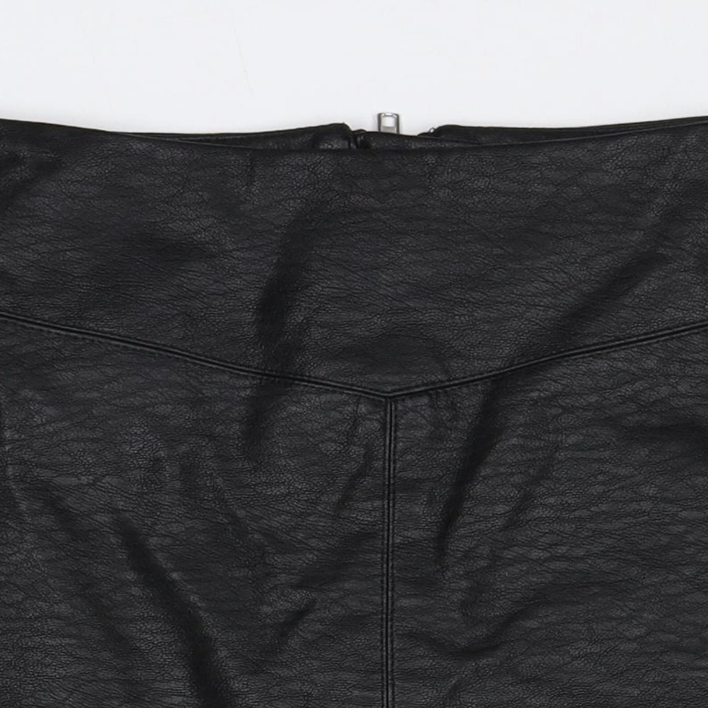 Divided by H&M Womens Black  Viscose Skort Skirt Size 8