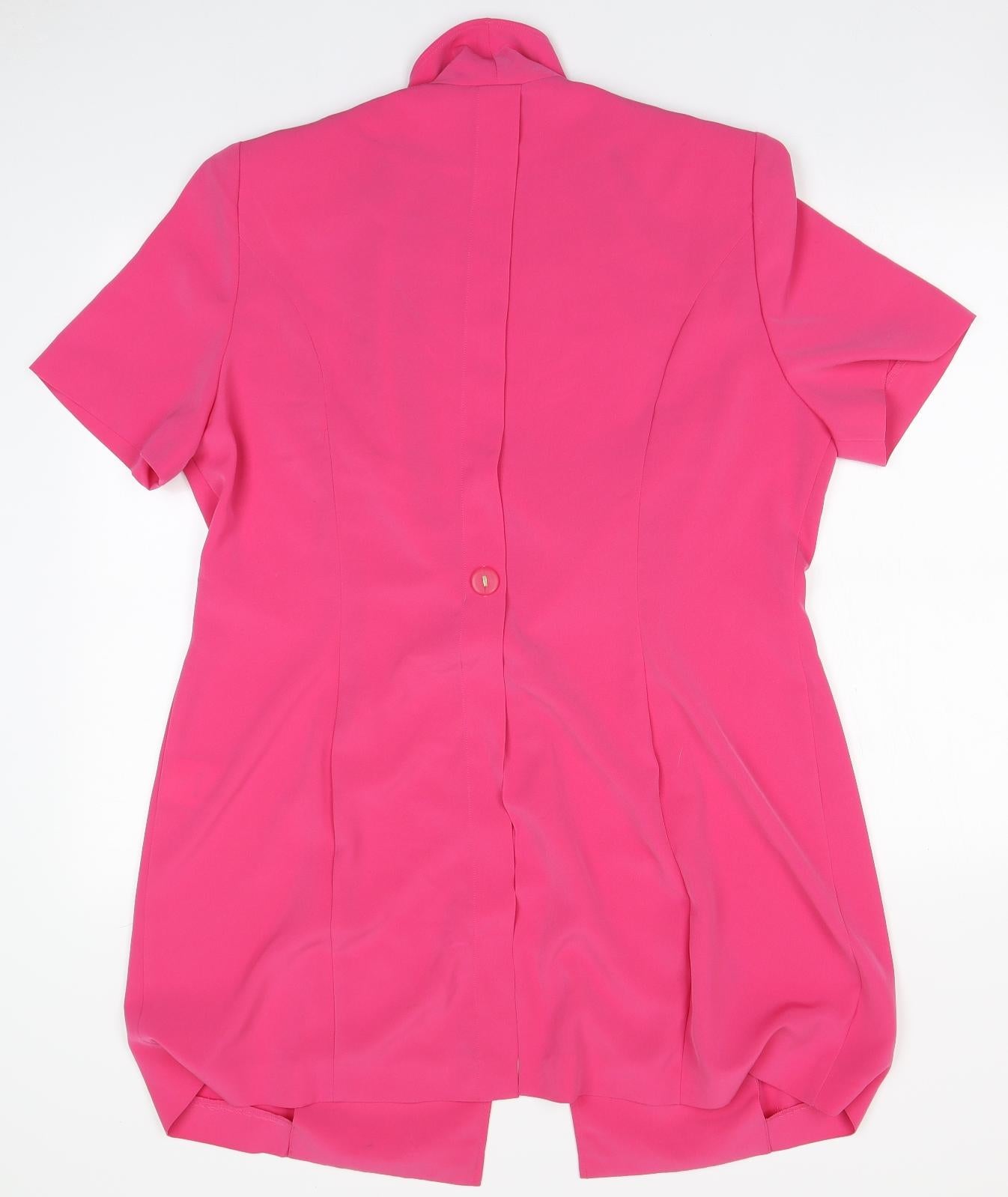 Jacques Vert Womens Pink   Overcoat Coatigan Size 18