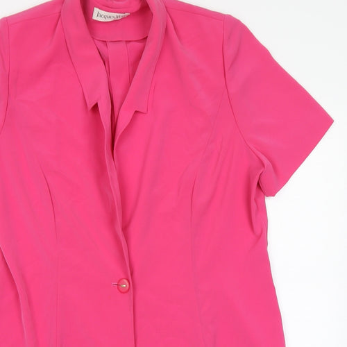 Jacques Vert Womens Pink   Overcoat Coatigan Size 18