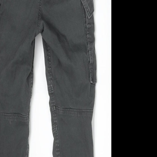 H&M Boys Grey  Cotton Cargo Trousers Size 9 Months  Regular