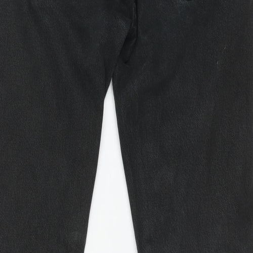 LEVIS Mens Black  Cotton Straight Jeans Size 32 L31 in Regular