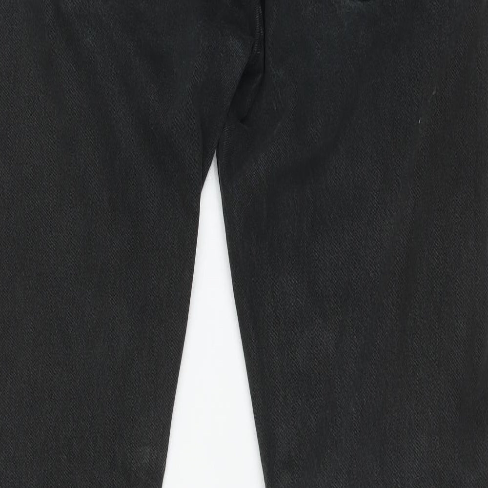 LEVIS Mens Black  Cotton Straight Jeans Size 32 L31 in Regular