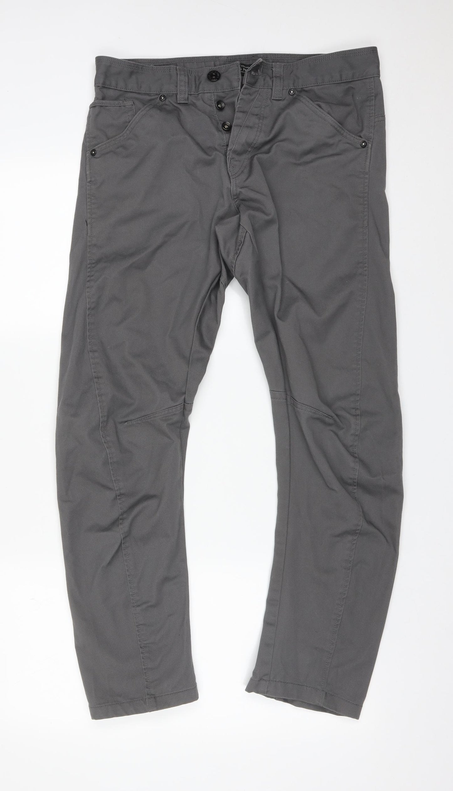 JACK&JONES Mens Grey    Jeans Size 30 L30 in Regular  - ANTI FIT