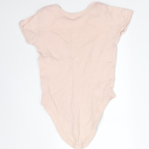 George Girls Pink  Cotton Bodysuit One-Piece Size 2-3 Years   - DISNEY MINNIE MOUSE