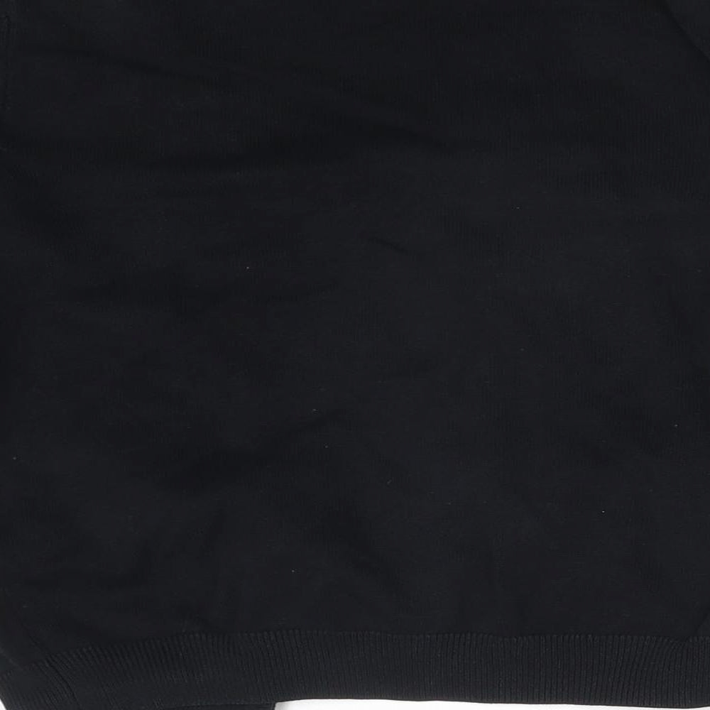 George Girls Black Round Neck  Cotton Cardigan Jumper Size 9-10 Years   - SCHOOL
