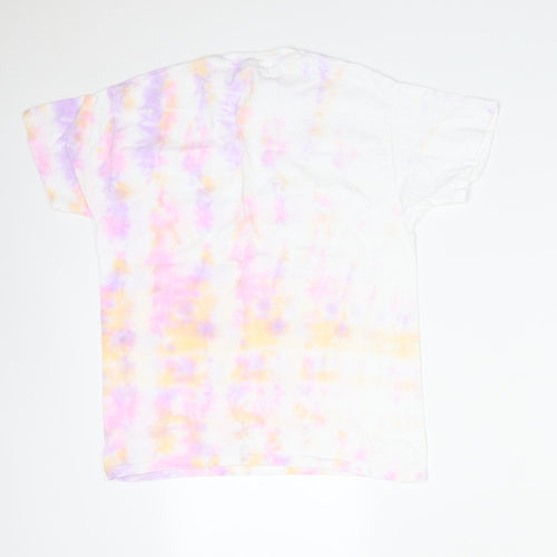 Fruit of the Loom Girls Multicoloured  Cotton Basic T-Shirt Size 9-10 Years Round Neck