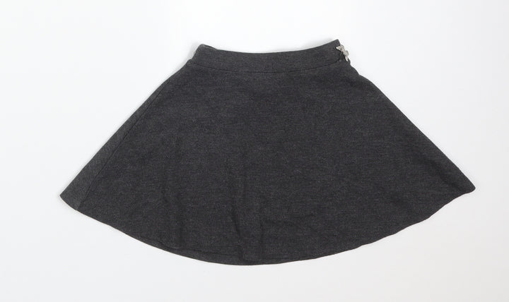 TU Girls Grey Polyester Skater Skirt Size 5 Years Regular