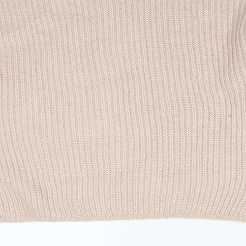 New Look Womens Pink  Acrylic Pullover Sweatshirt Size M