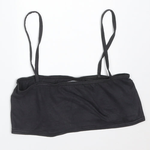 PRETTYLITTLETHING Womens Grey  Polyester Camisole T-Shirt Size 8 Square Neck