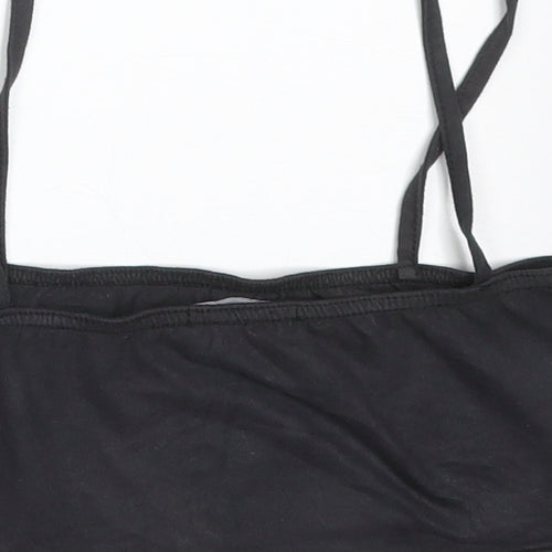 PRETTYLITTLETHING Womens Grey  Polyester Camisole T-Shirt Size 8 Square Neck