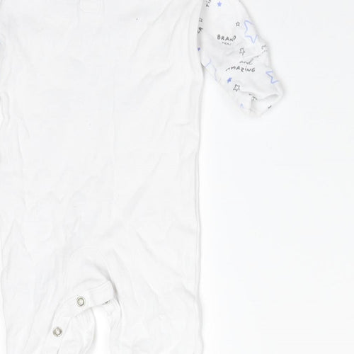 Matalan Boys Multicoloured Geometric Cotton Babygrow One-Piece Size 0-3 Months   - BARND NEW LITTLE BROTHER