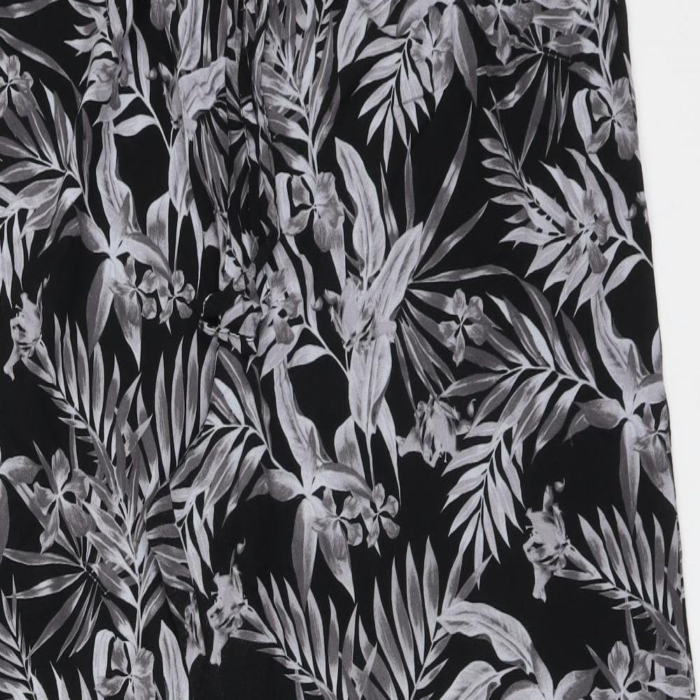 New Look Womens Multicoloured Floral Viscose  Trousers Size 18 L28 in Regular