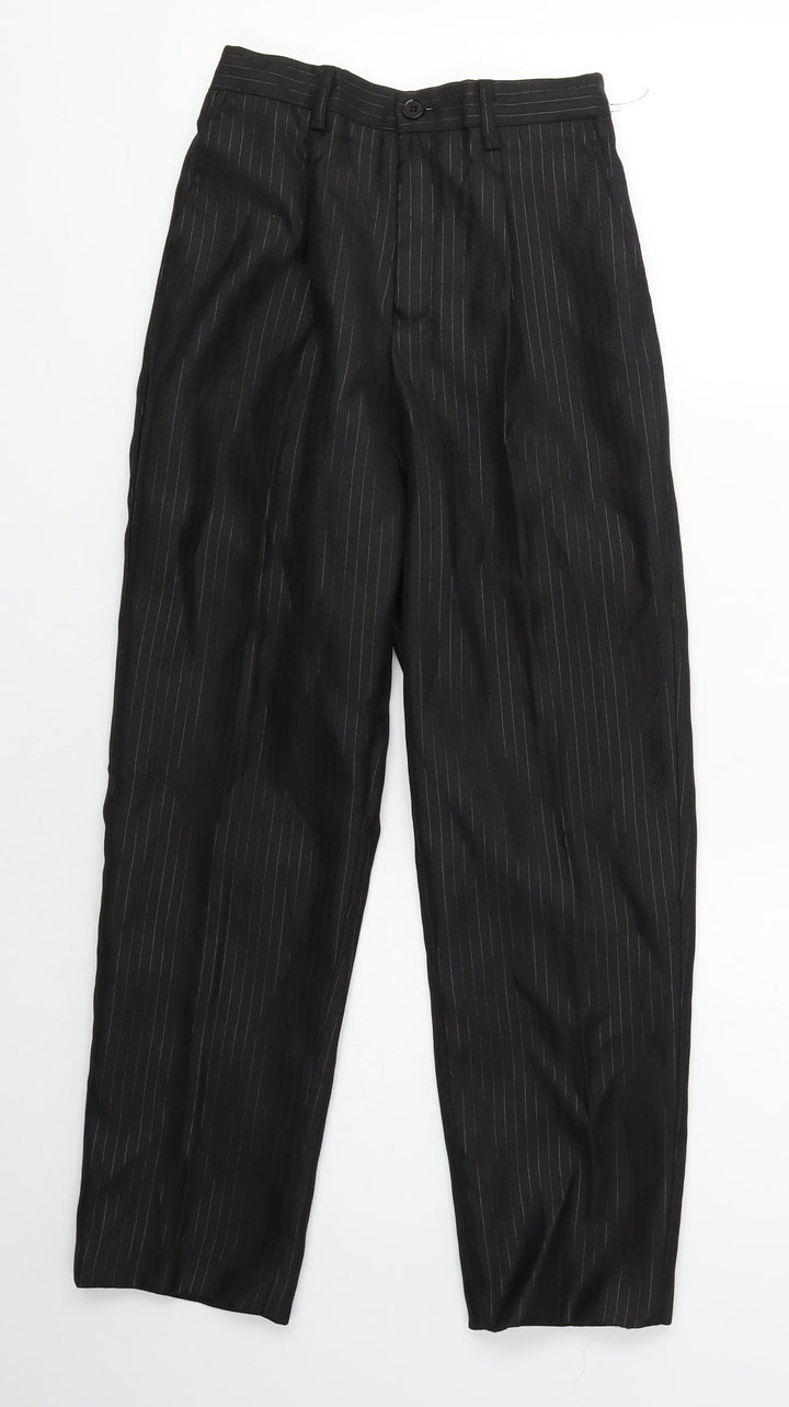 K. R. Collection Boys Black  Polyester Dress Pants Trousers Size 9 Months  Regular