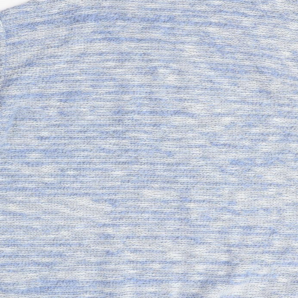 Preworn Womens Blue High Neck  Acrylic Pullover Jumper Size 16