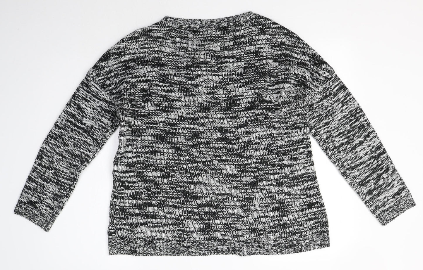 Janina Womens Grey Round Neck  Acrylic Pullover Jumper Size 14   - Christmas