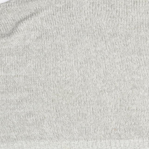 New Look Womens Grey High Neck  Acrylic Pullover Jumper Size M