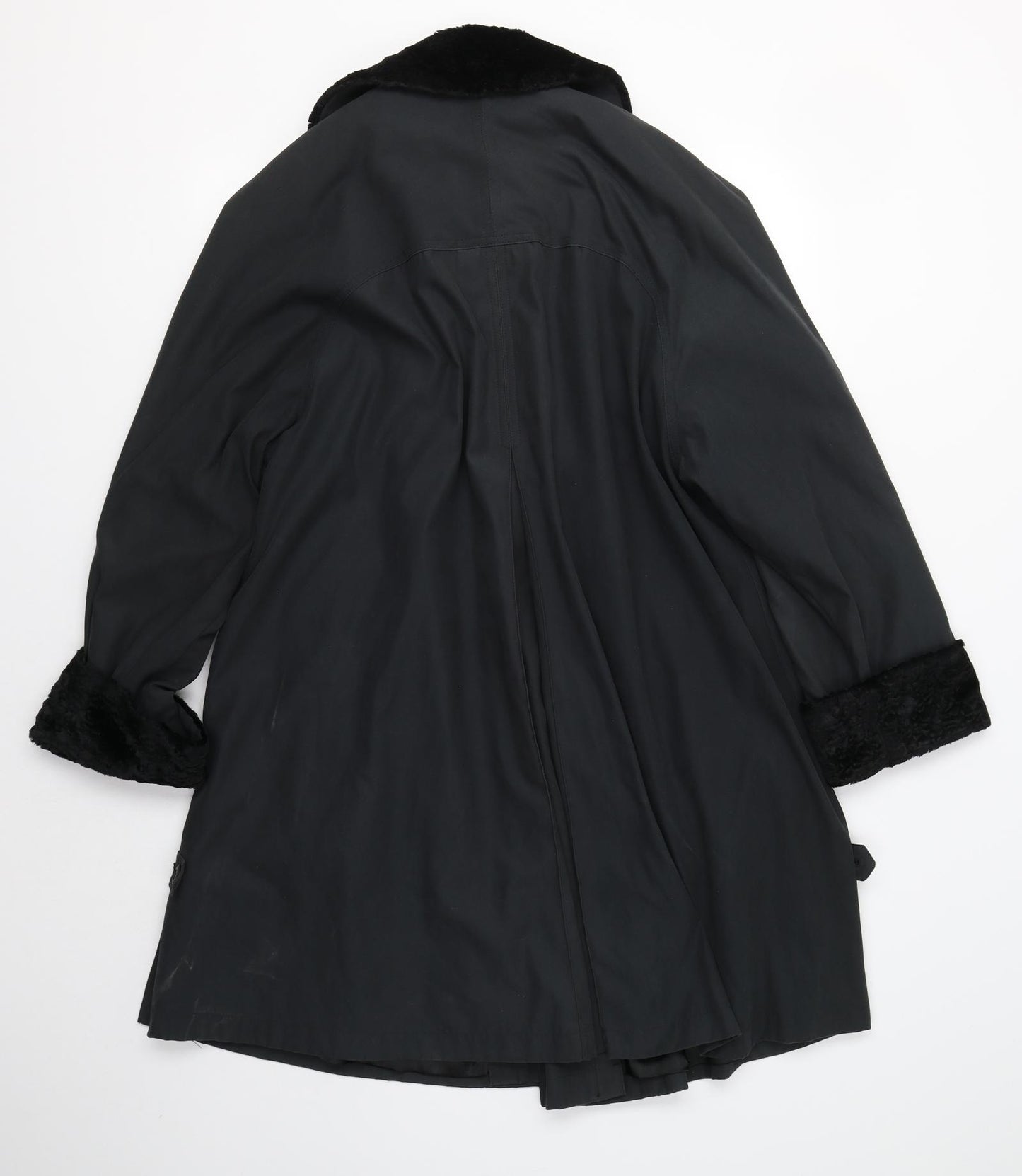 Preworn Womens Black   Overcoat Coat Size S