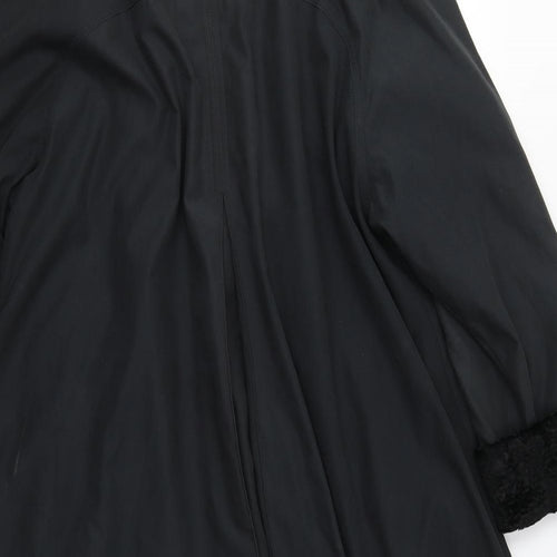 Preworn Womens Black   Overcoat Coat Size S