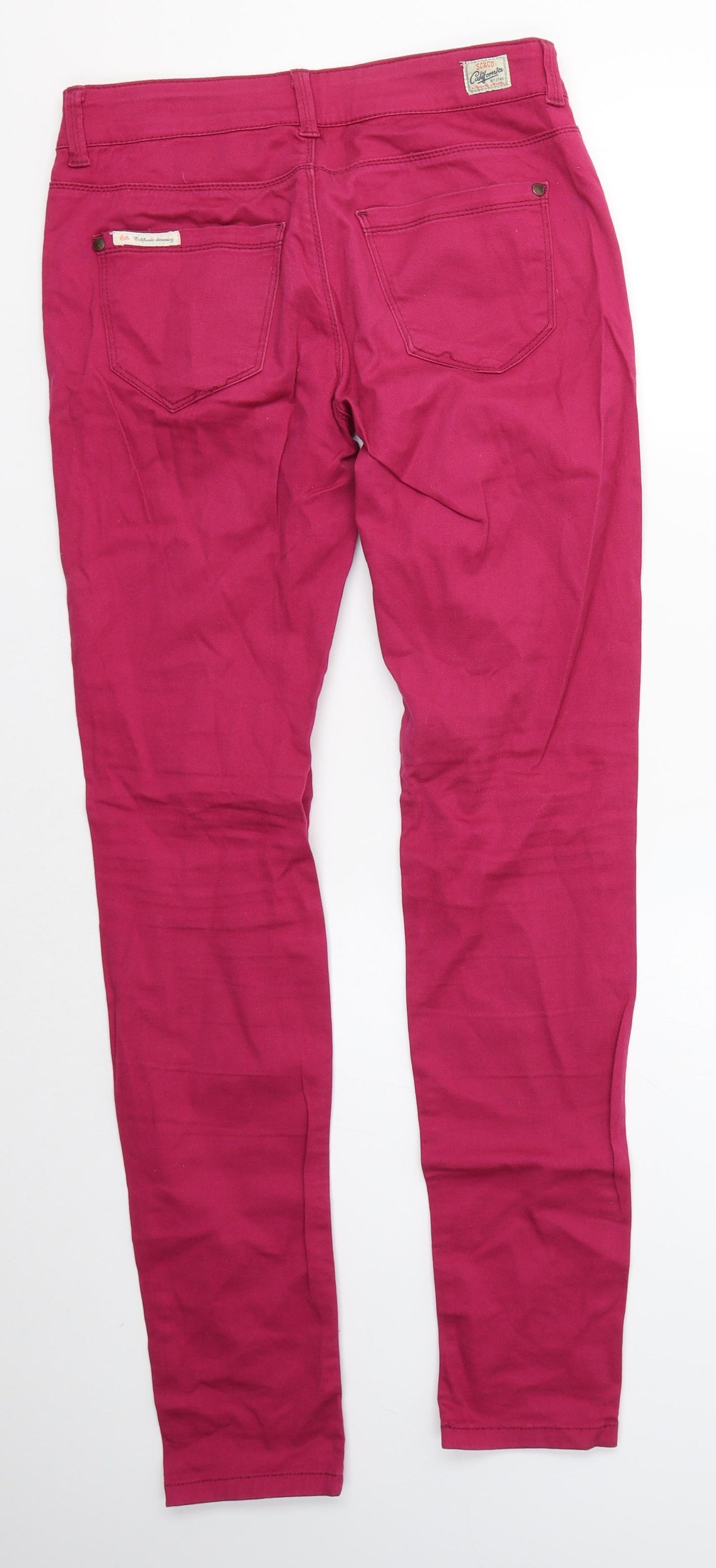 SoulCal Womens Pink  Cotton Skinny Jeans Size 8 L31 in Regular