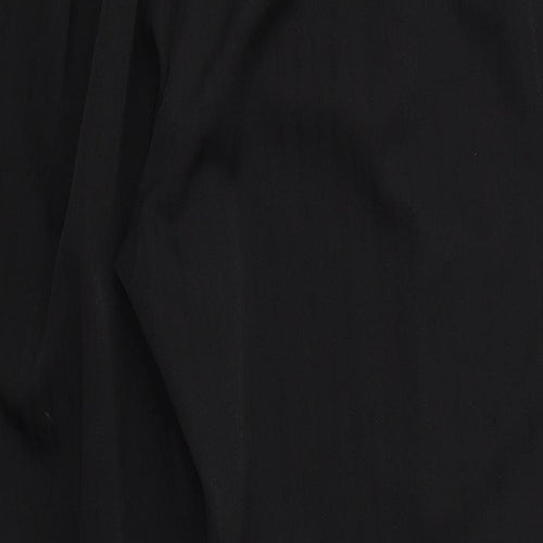 Emma Collection Womens Black  Polyester Cropped Trousers Size 22 L27 in Regular