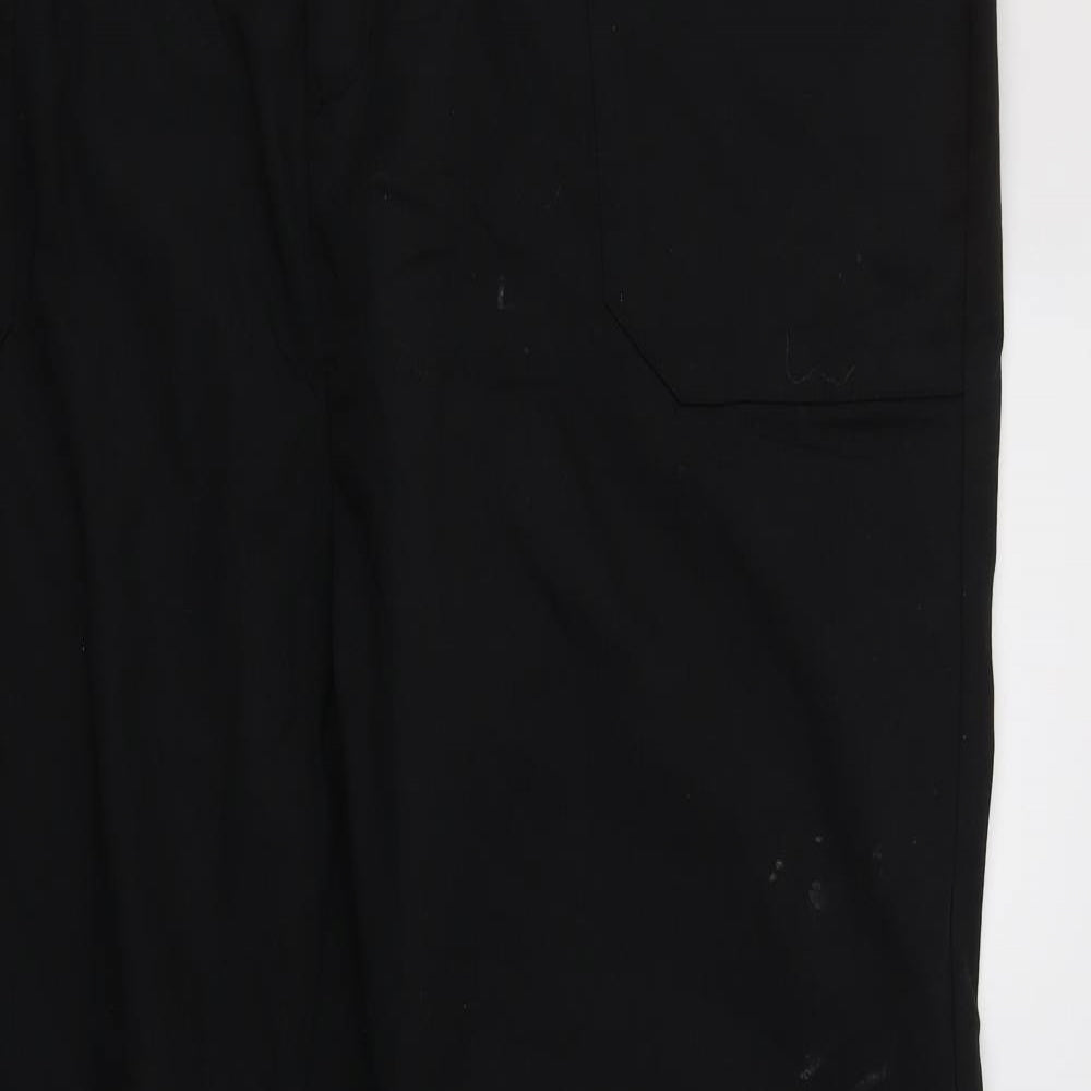 Cotton Traders Mens Black  Polyester Cargo Trousers Size 48 L32 in Regular