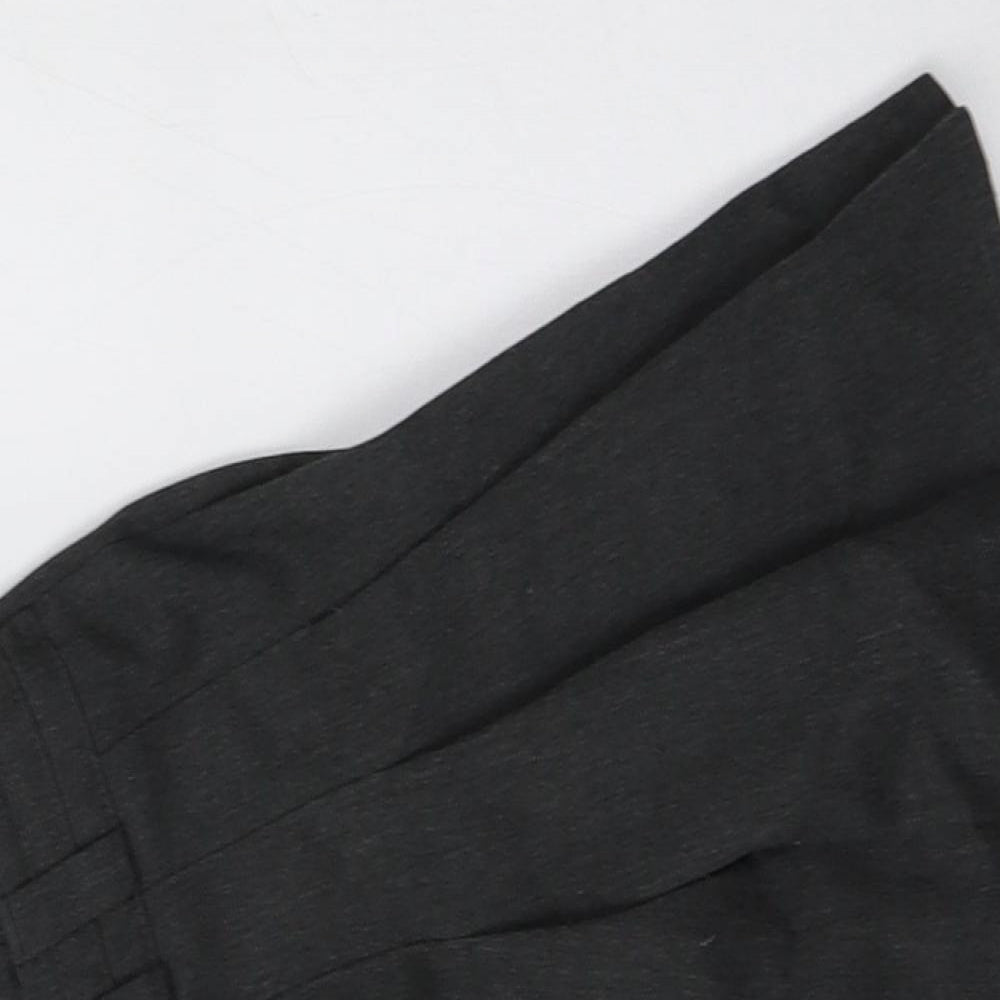 M&S Girls Grey  Polyester Pleated Skirt Size 10 Years  Regular  - School Wear