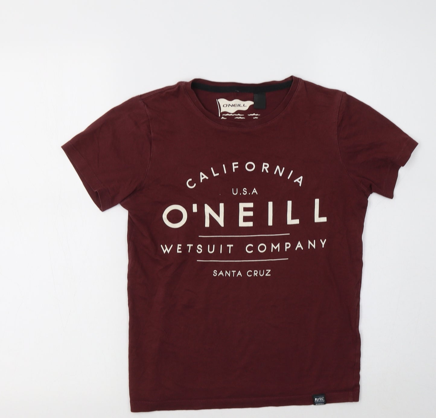 O'Neill Boys Purple  Cotton Basic T-Shirt Size 10-11 Years Crew Neck