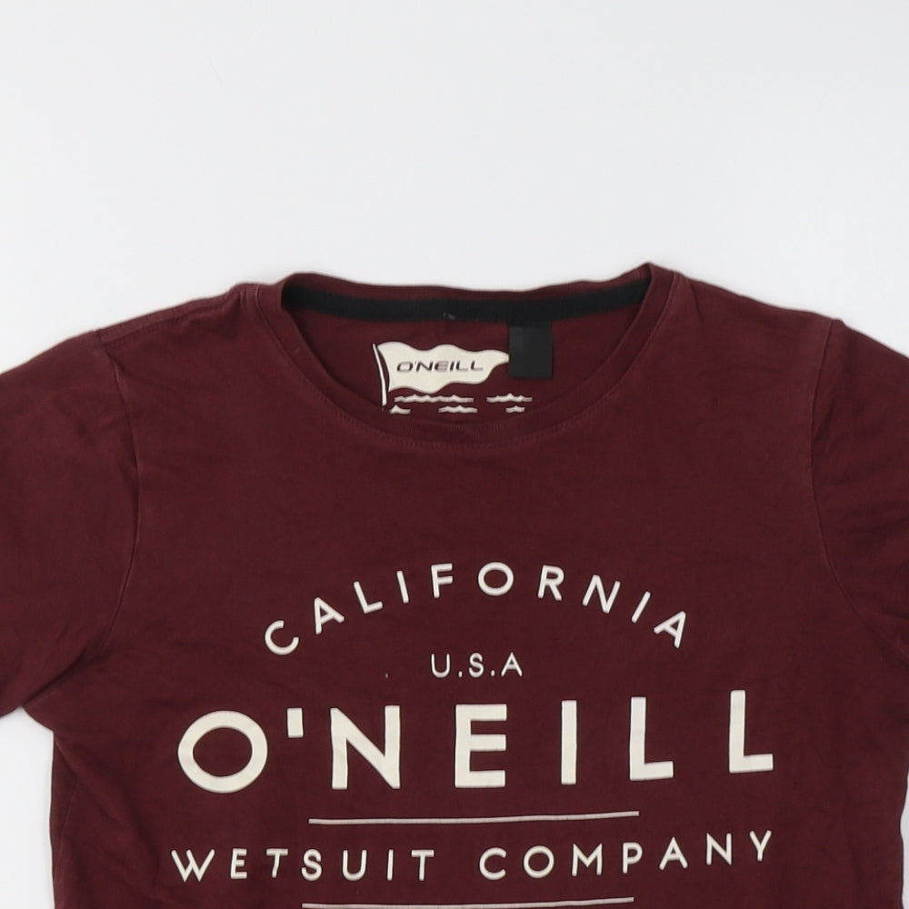 O'Neill Boys Purple  Cotton Basic T-Shirt Size 10-11 Years Crew Neck